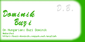 dominik buzi business card